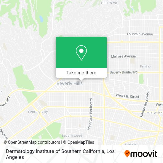 Mapa de Dermatology Institute of Southern California