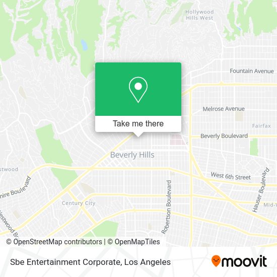 Sbe Entertainment Corporate map
