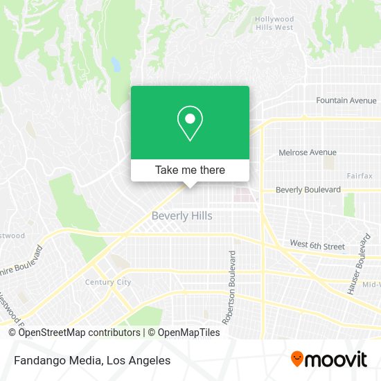Mapa de Fandango Media
