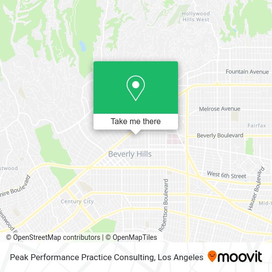 Peak Performance Practice Consulting map
