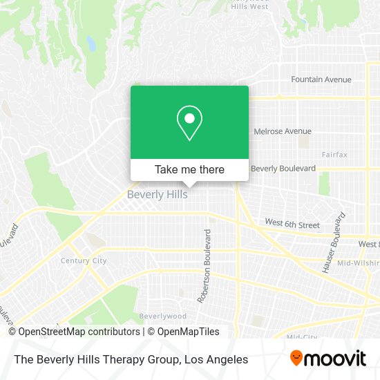 The Beverly Hills Therapy Group map
