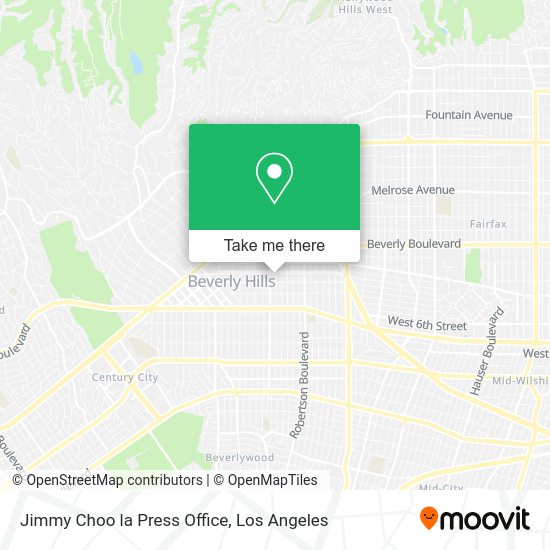 Jimmy Choo la Press Office map