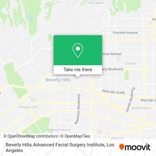 Beverly Hills Advanced Facial Surgery Institute map