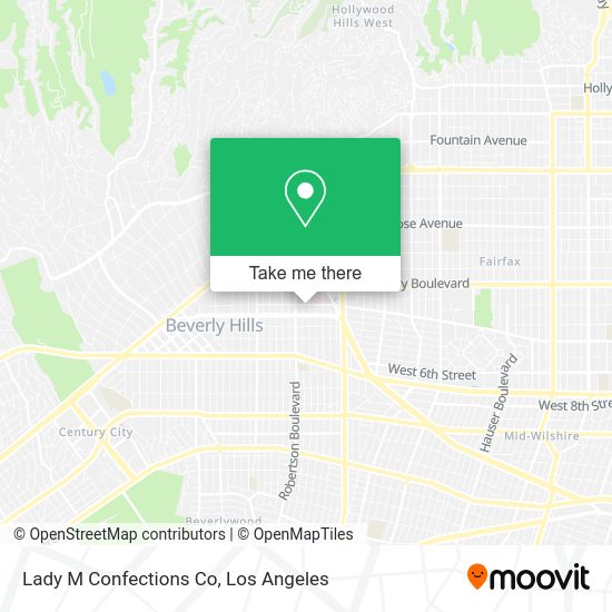 Mapa de Lady M Confections Co