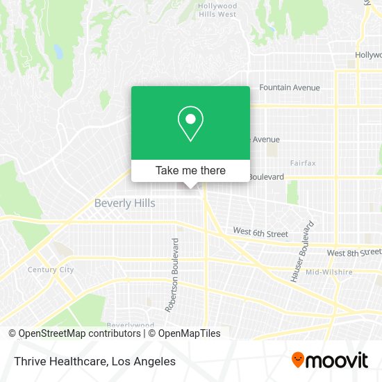 Thrive Healthcare map
