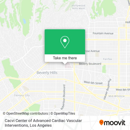 Cacvi Center of Advanced Cardiac Vascular Interventions map