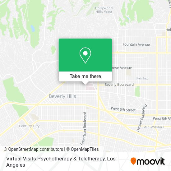 Virtual Visits Psychotherapy & Teletherapy map