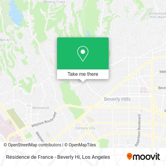 Mapa de Résidence de France - Beverly Hi