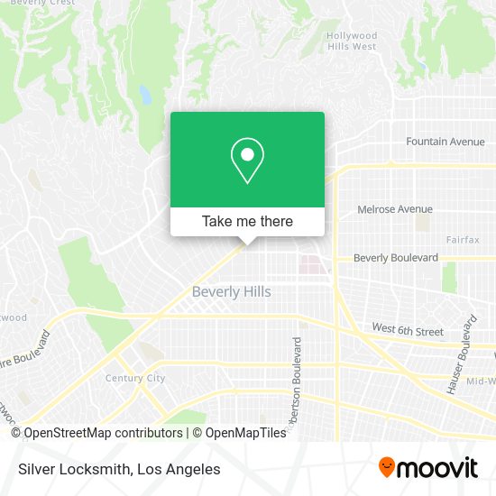 Mapa de Silver Locksmith