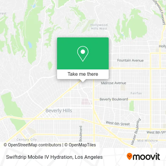 Mapa de Swiftdrip Mobile IV Hydration