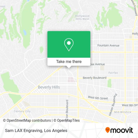 Sam LAX Engraving map