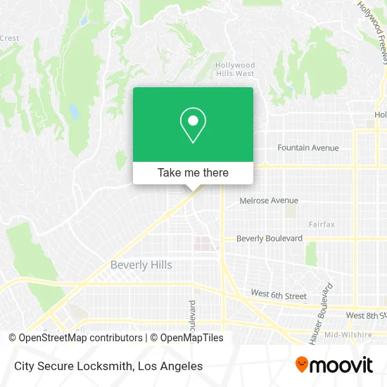 City Secure Locksmith map