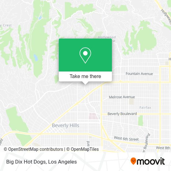 Big Dix Hot Dogs map