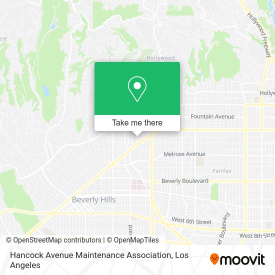 Mapa de Hancock Avenue Maintenance Association