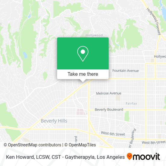 Ken Howard, LCSW, CST - Gaytherapyla map