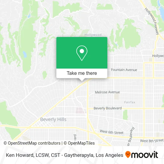 Ken Howard, LCSW, CST - Gaytherapyla map
