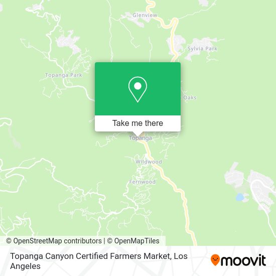 Topanga Canyon Certified Farmers Market map