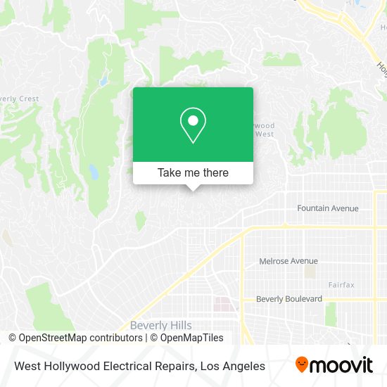 Mapa de West Hollywood Electrical Repairs