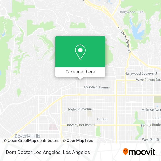 Dent Doctor Los Angeles map