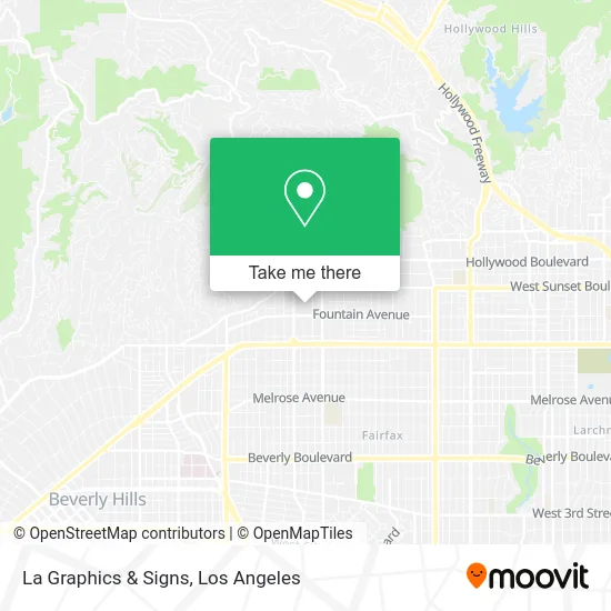 La Graphics & Signs map