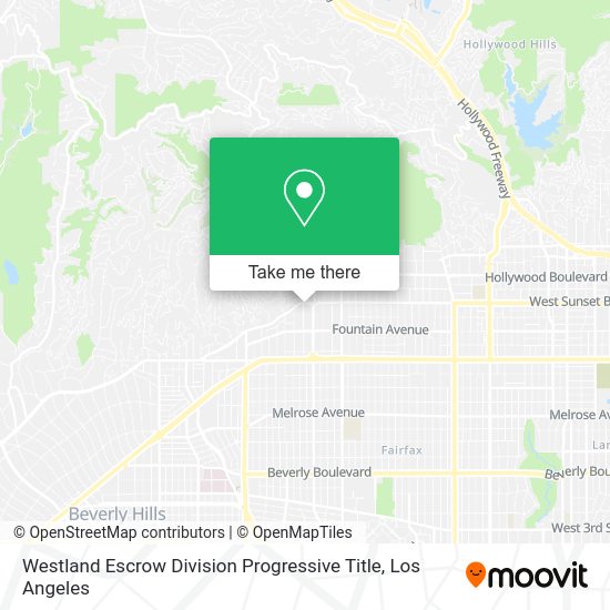 Mapa de Westland Escrow Division Progressive Title