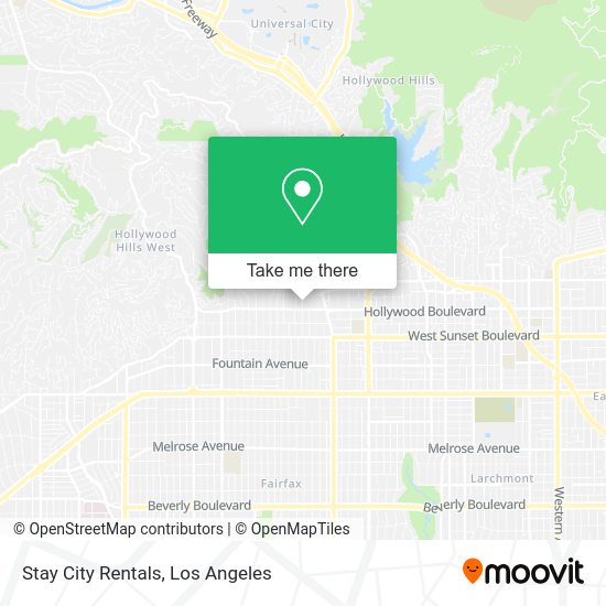 Stay City Rentals map