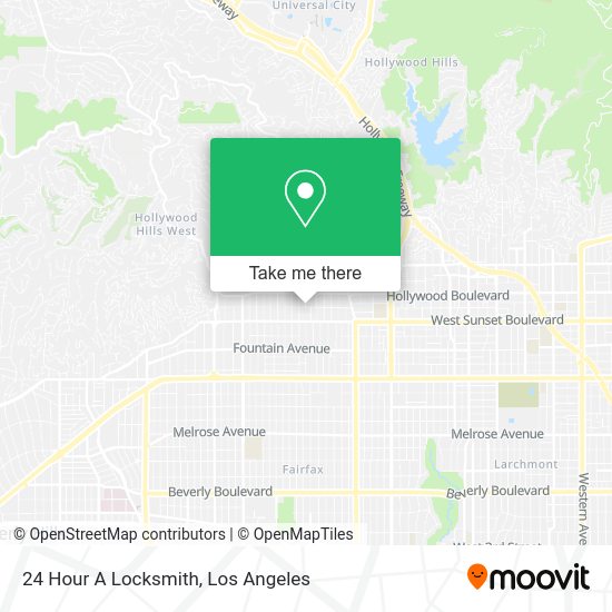Mapa de 24 Hour A Locksmith