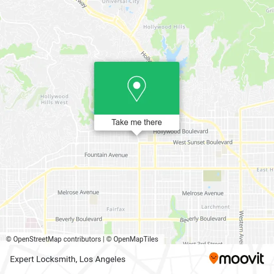 Expert Locksmith map