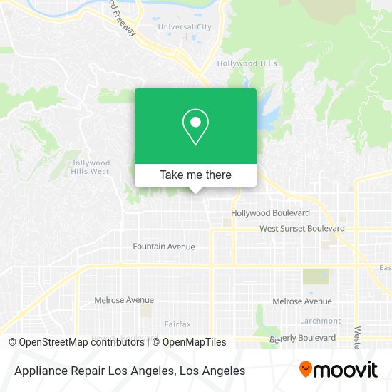 Appliance Repair Los Angeles map