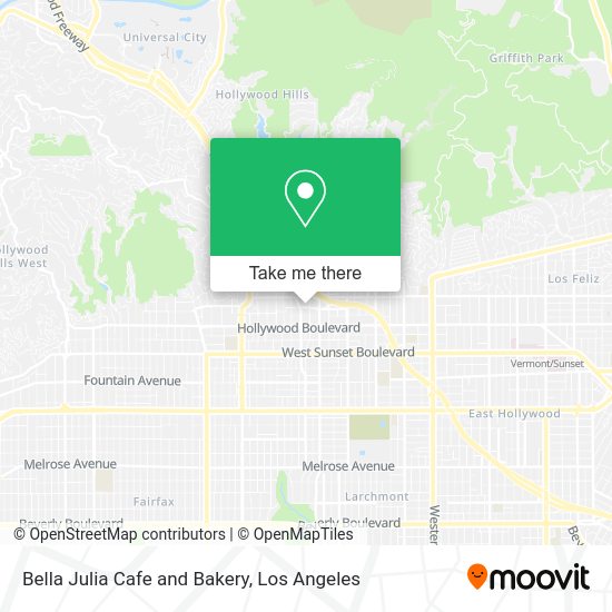 Mapa de Bella Julia Cafe and Bakery