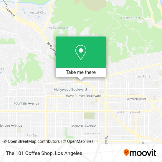 The 101 Coffee Shop map