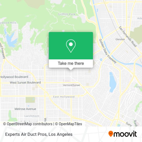 Experts Air Duct Pros map