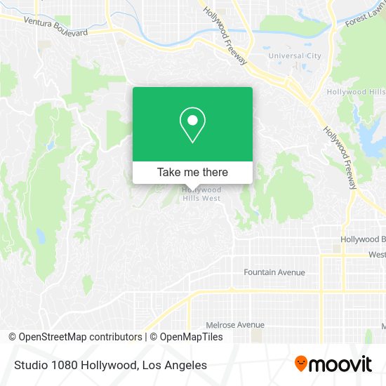 Studio 1080 Hollywood map