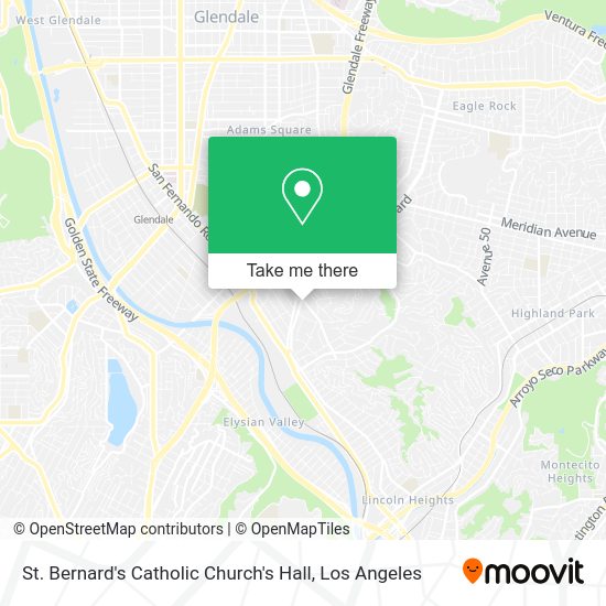 St. Bernard's Catholic Church's Hall map