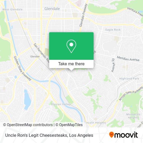 Uncle Ron's Legit Cheesesteaks map