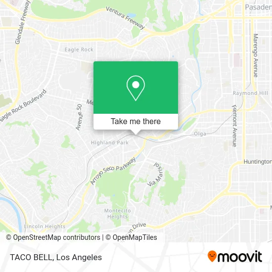 TACO BELL map