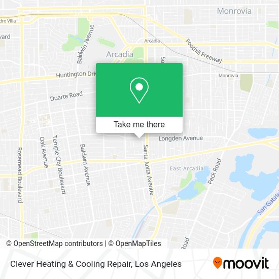 Clever Heating & Cooling Repair map