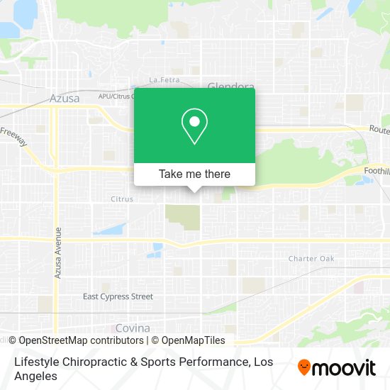 Mapa de Lifestyle Chiropractic & Sports Performance