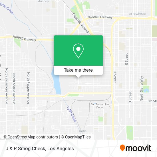 Mapa de J & R Smog Check