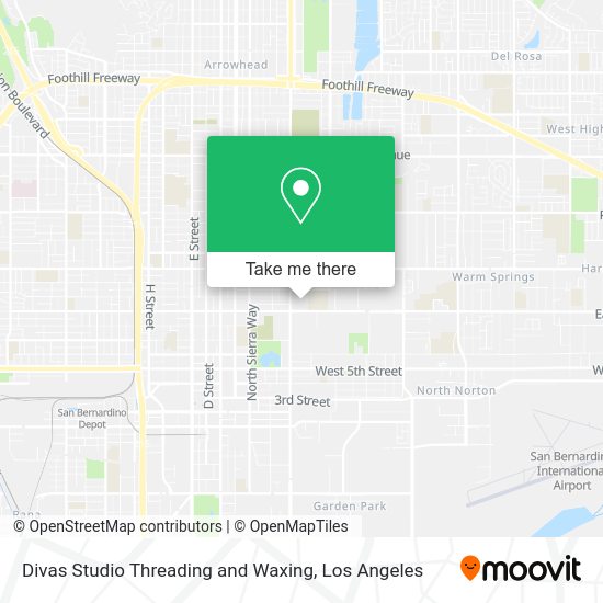 Divas Studio Threading and Waxing map