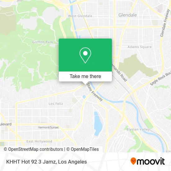 KHHT Hot 92 3 Jamz map