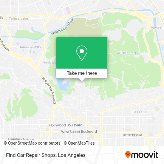 Find Car Repair Shops map