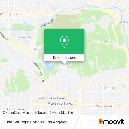 Find Car Repair Shops map