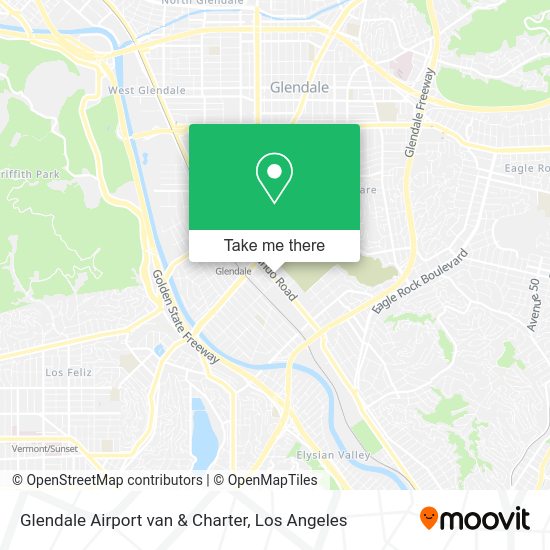 Mapa de Glendale Airport van & Charter