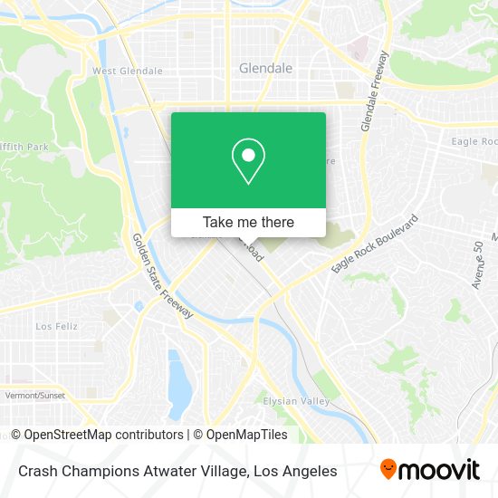 Crash Champions Atwater Village map