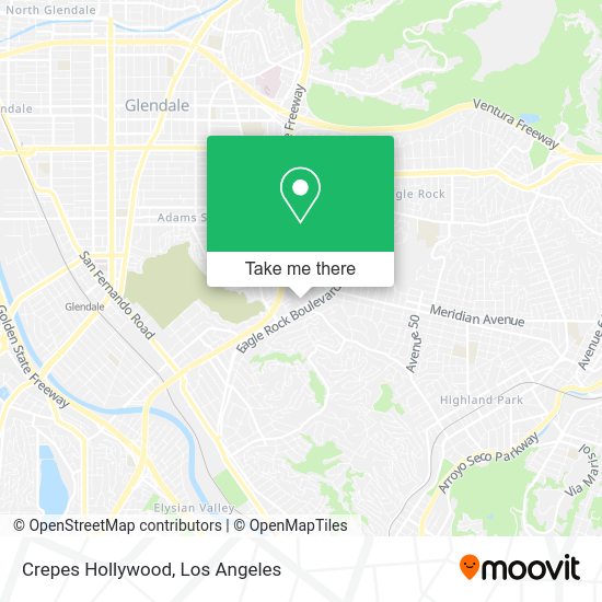 Crepes Hollywood map