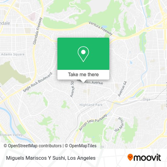 Miguels Mariscos Y Sushi map