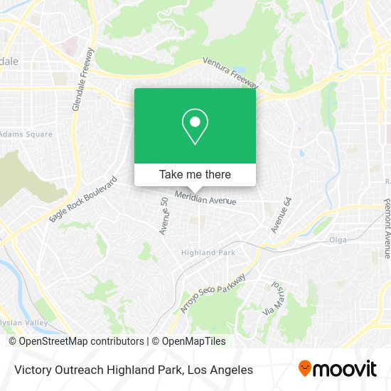 Victory Outreach Highland Park map
