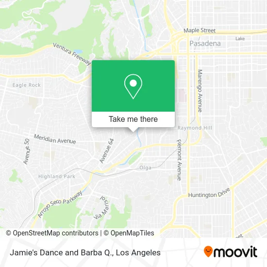 Mapa de Jamie's Dance and Barba Q.