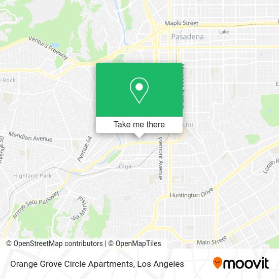 Orange Grove Circle Apartments map